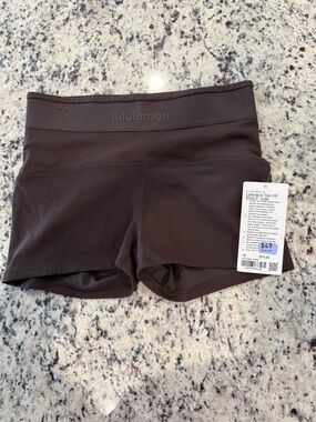 Lululemon License to Train High-Rise Shorts Brown Size 10 Athletic